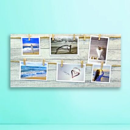 Canvas con Sogas y Pinzas 30x60 - Imagen 3