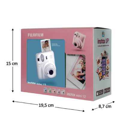 Kit Instax Mini 12 – Clay White + 10 Peliculas - Imagen 1